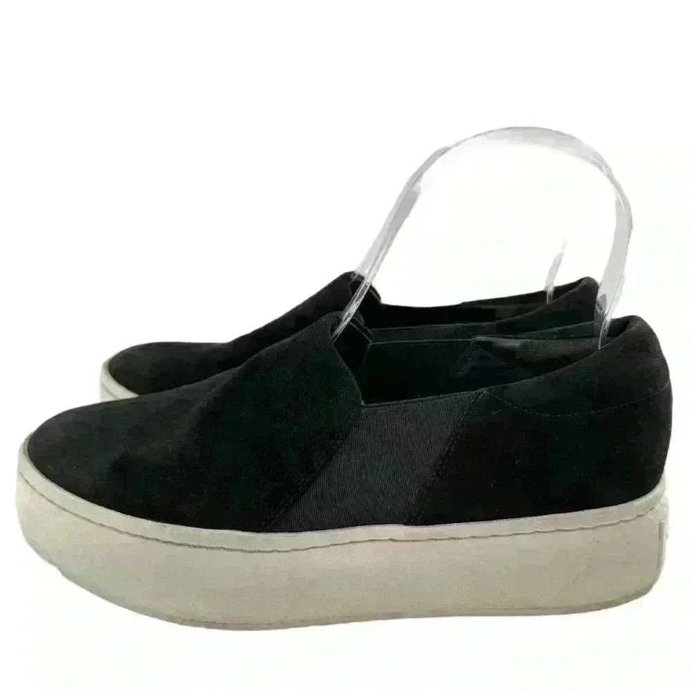 Vince Womens Warren Flats Size 6.5 36.5 Black Sue… - image 5